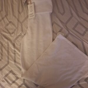 Urban Outfitters White Wide Leg Lounge Pants